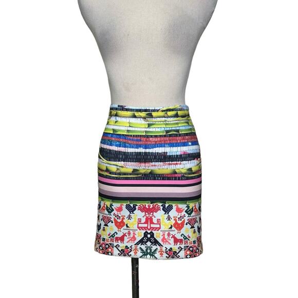 CLOVER CANYON Surf Shack neoprene mini pencil skirt size XS - Picture 1 of 15